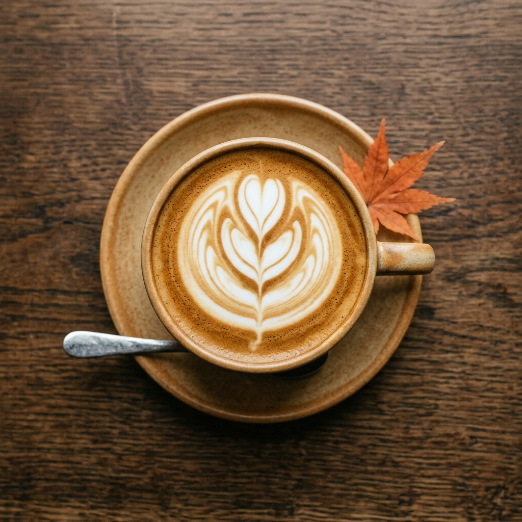 Latte art at Maplecoffee